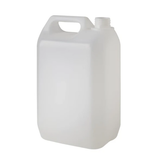 5 Litre Plastic Natural Jerry Can With 38mm Neck 135g